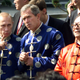 From left, Russian president Vladimir Putin, US president George W. Bush, and Chinese president Jiang Zemin at the Asia-Pacific Economic Cooperation summit in Shanghai in October 2001.